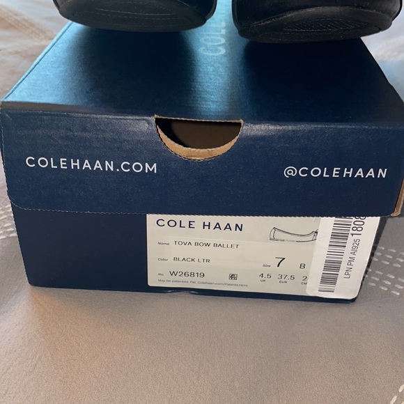 NWOT Cole Haan Black Tova Ballet Shoes - Picture 4 of 7